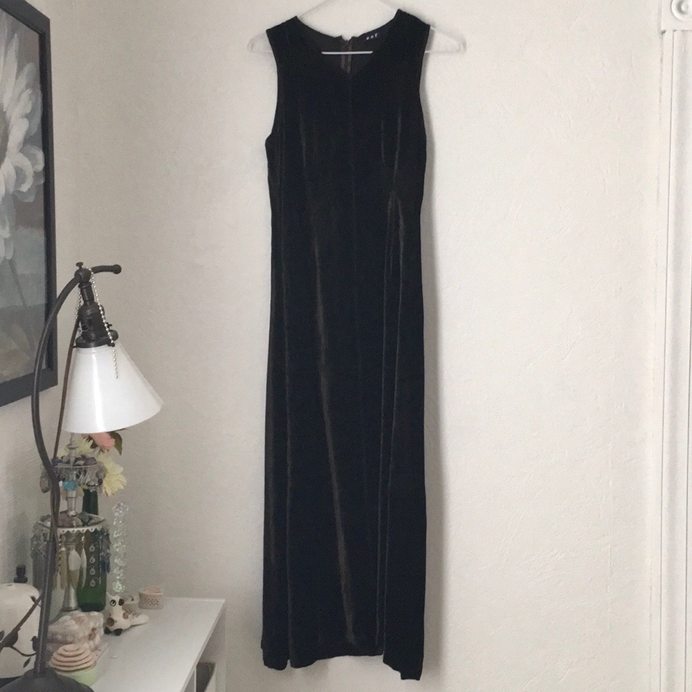 Vintage Brown Velvet Dress